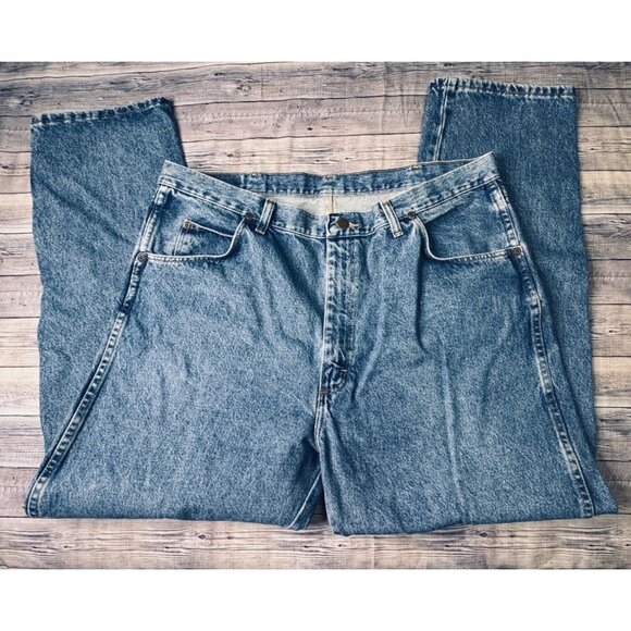 Vintage Wrangler Authentics Mens 40x30 (39x30 actual) Relaxed Fit Denim Jeans - Picture 1 of 10